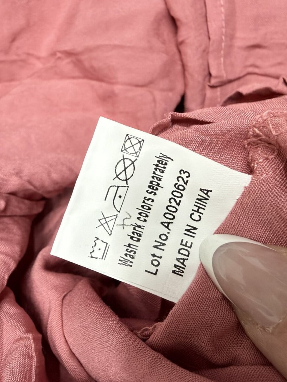 MIHOLL Swiss Dot Babydoll Dress Pink Sheer Tie Waist Size S - Picture 9 of 9